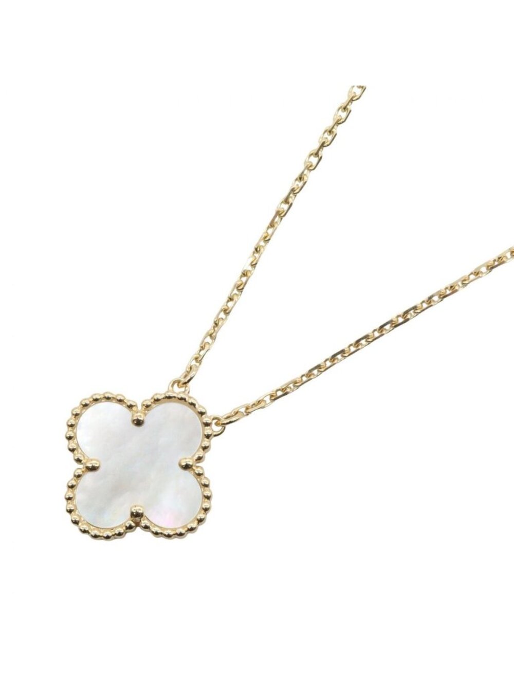 Van Cleef & Arpels Necklace Vintage Alhambra Mother of Pearl 42 18k